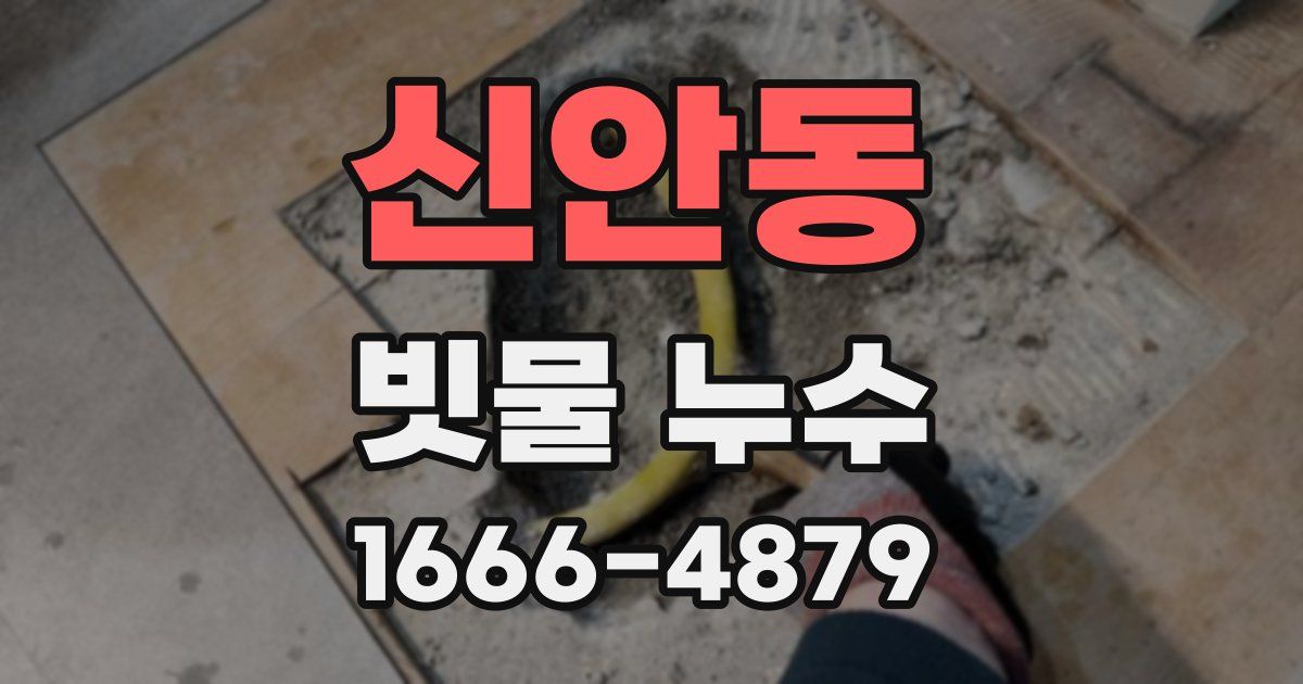 신안동 빗물 누수