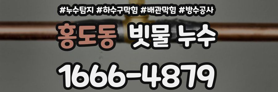 홍도동 빗물 누수