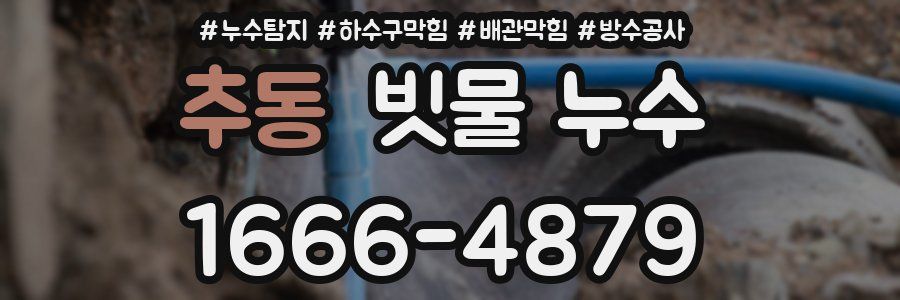 추동 빗물 누수