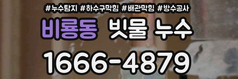 비룡동 빗물 누수
