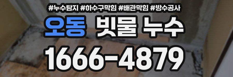 오동 빗물 누수
