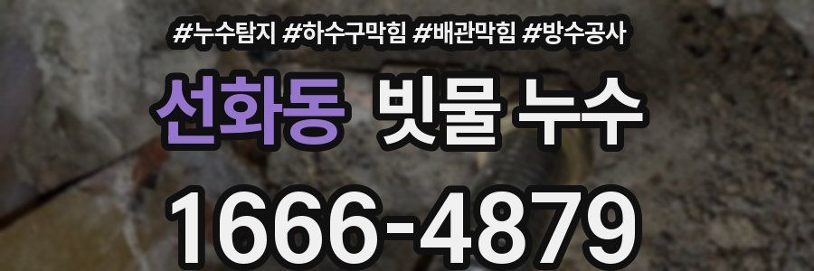 선화동 빗물 누수