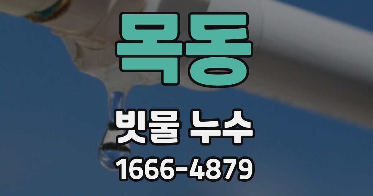 목동 빗물 누수