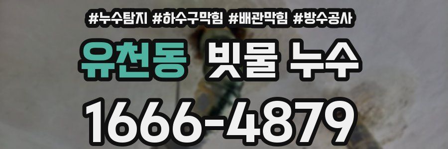 유천동 빗물 누수