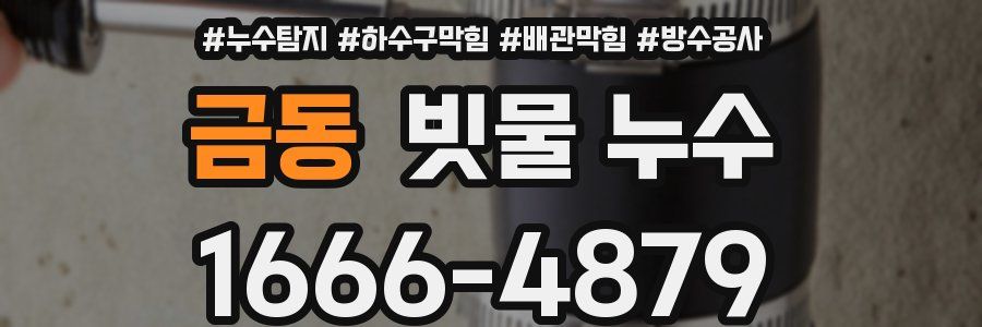 금동 빗물 누수