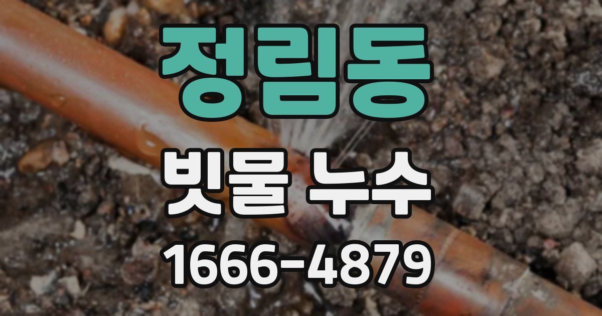 정림동 빗물 누수