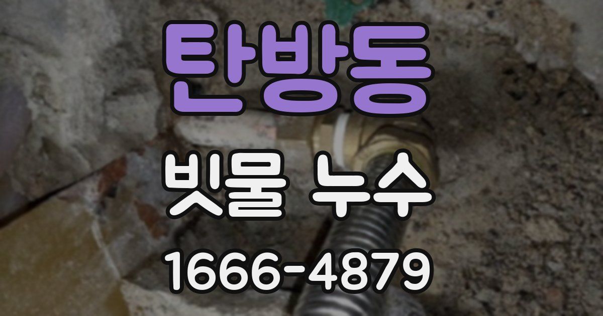 탄방동 빗물 누수