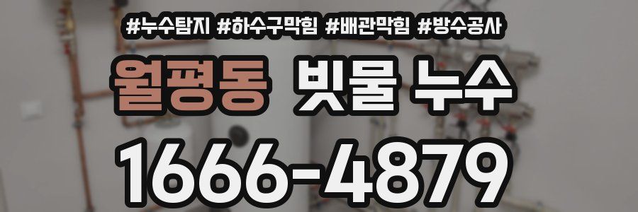 월평동 빗물 누수