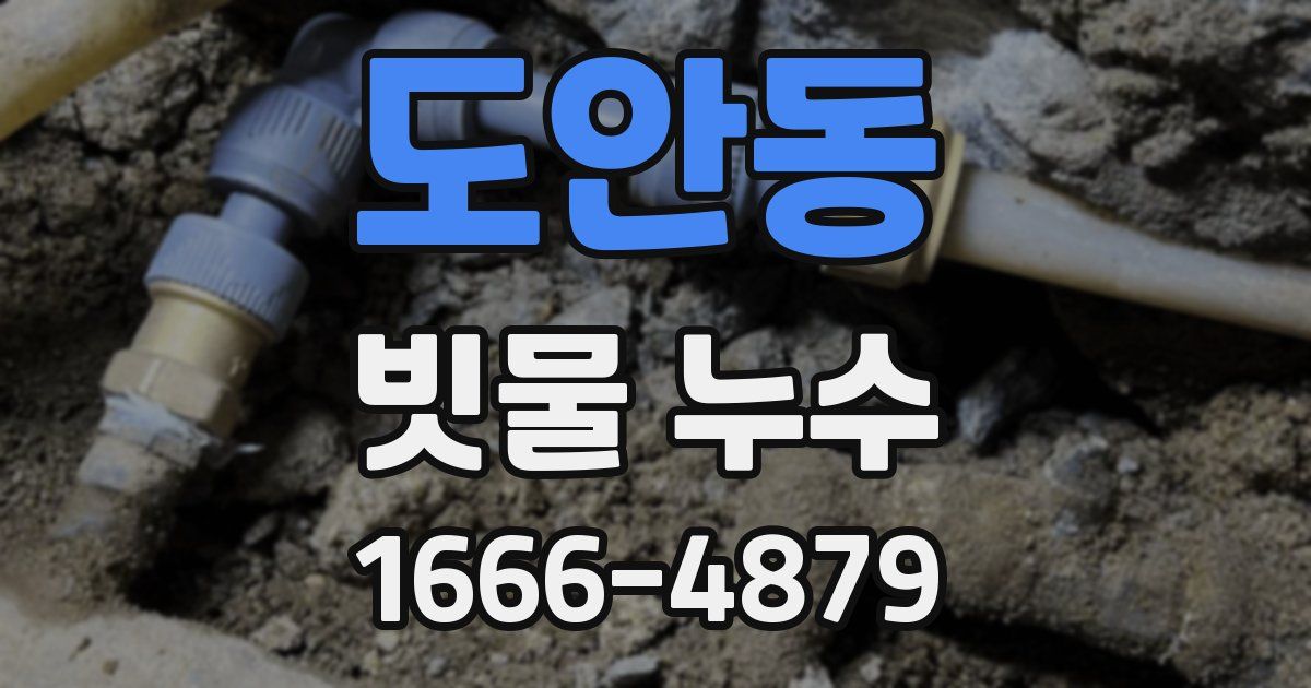 도안동 빗물 누수
