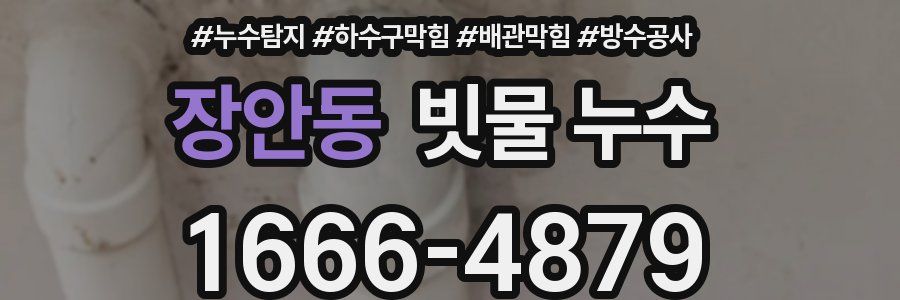 장안동 빗물 누수
