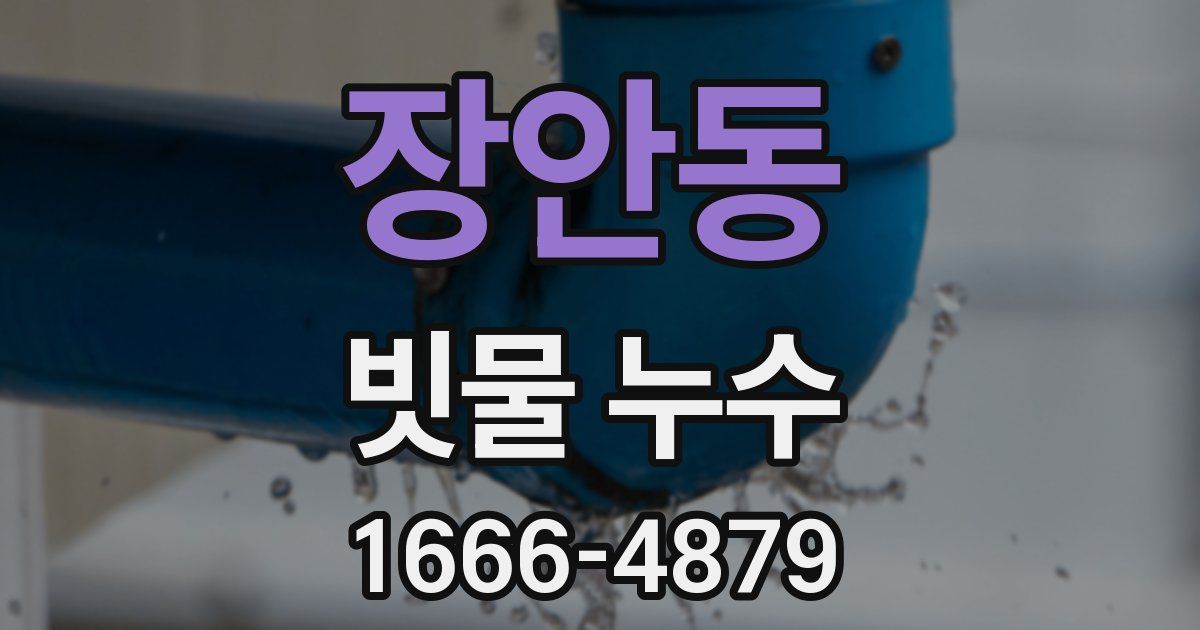 장안동 빗물 누수
