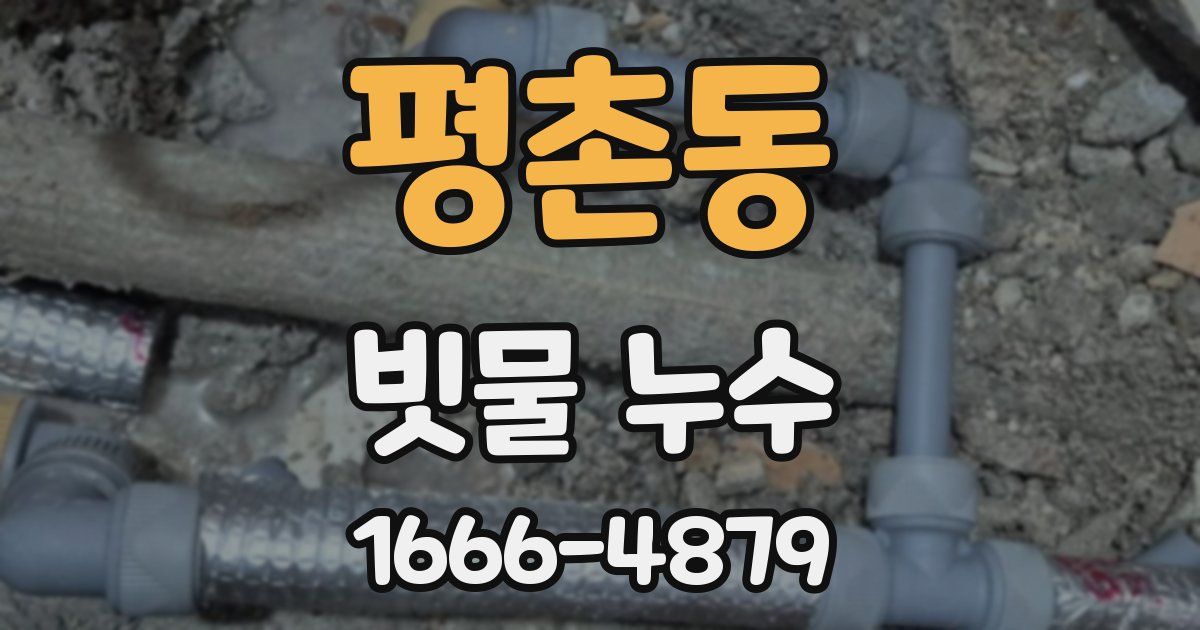 평촌동 빗물 누수