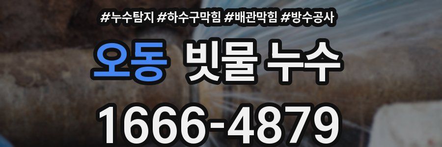 오동 빗물 누수