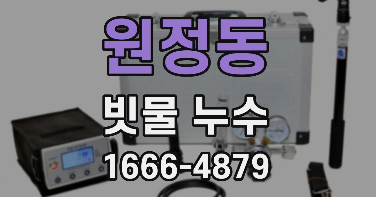 원정동 빗물 누수