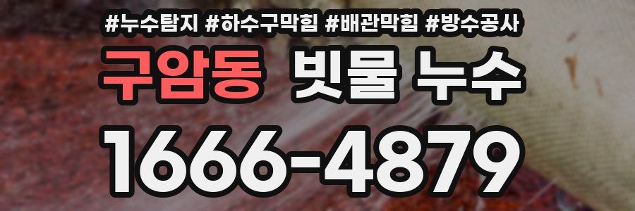 구암동 빗물 누수