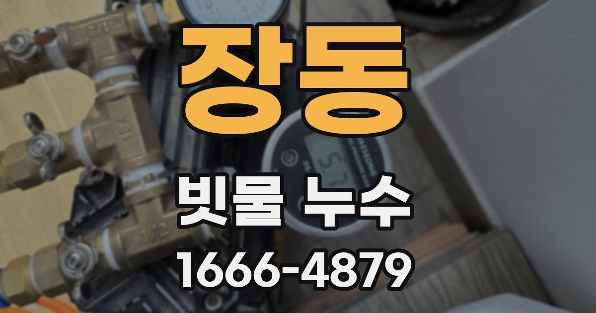 장동 빗물 누수