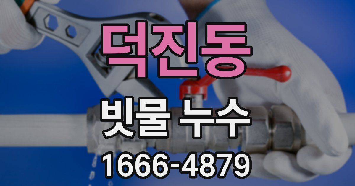 덕진동 빗물 누수