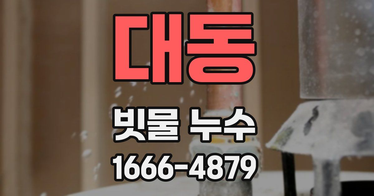 대동 빗물 누수