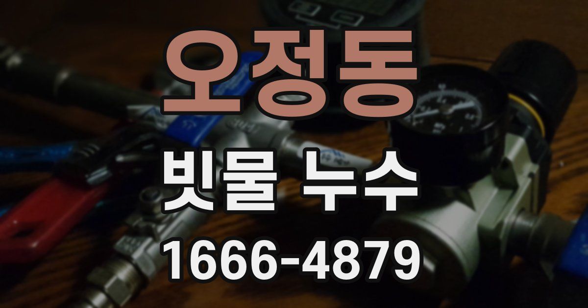 오정동 빗물 누수