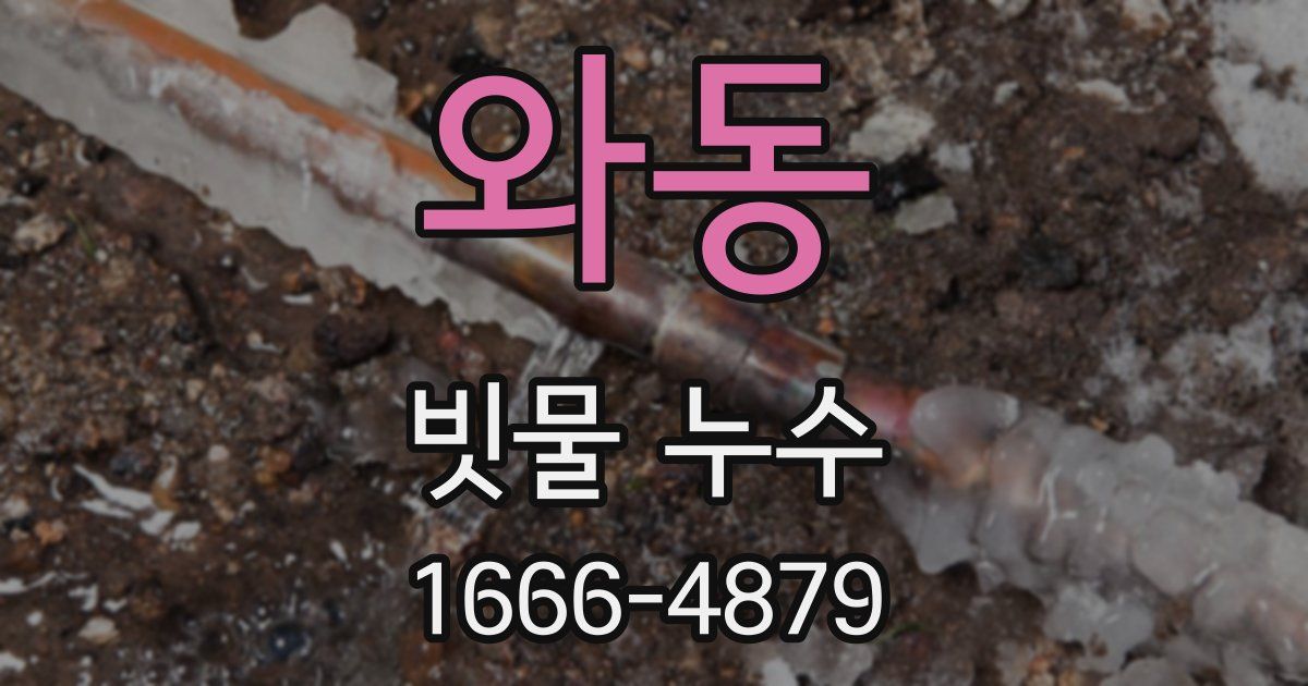 와동 빗물 누수
