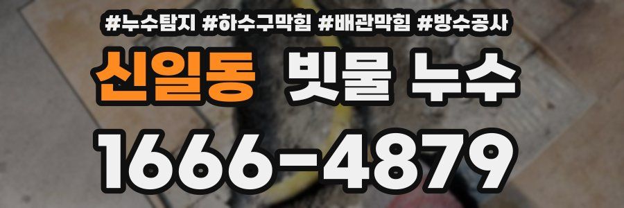 신일동 빗물 누수