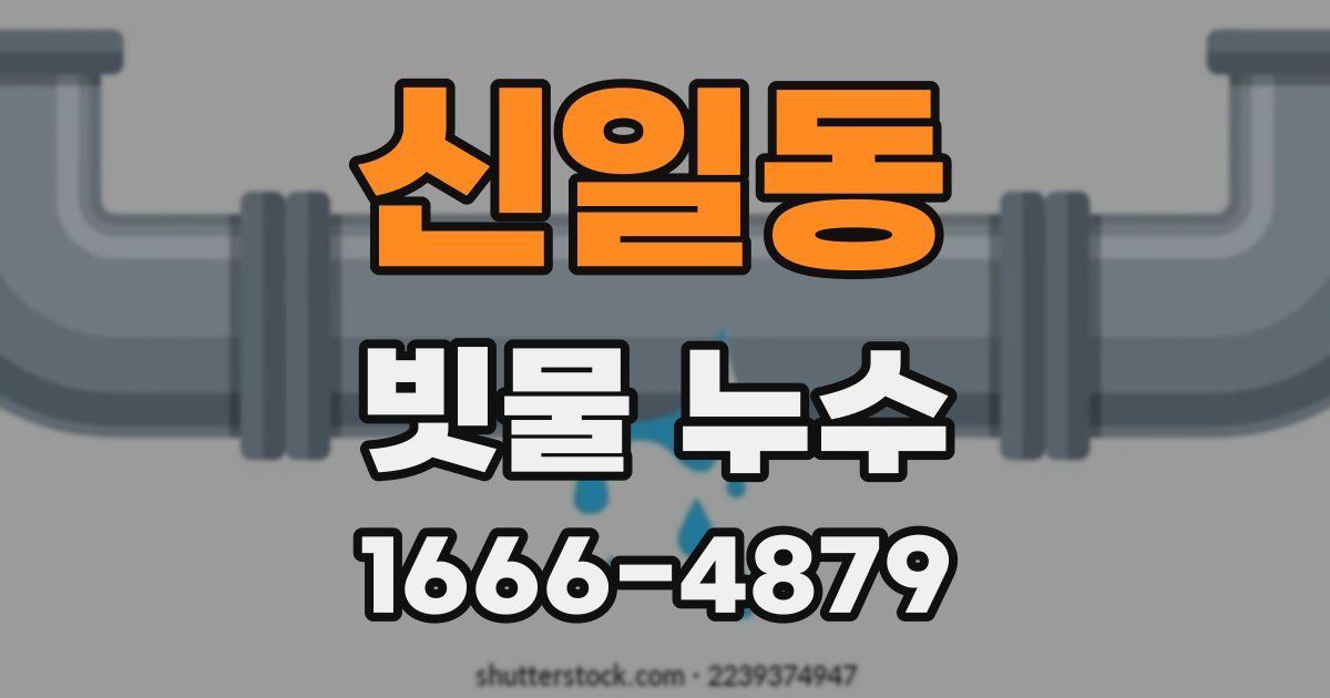 신일동 빗물 누수