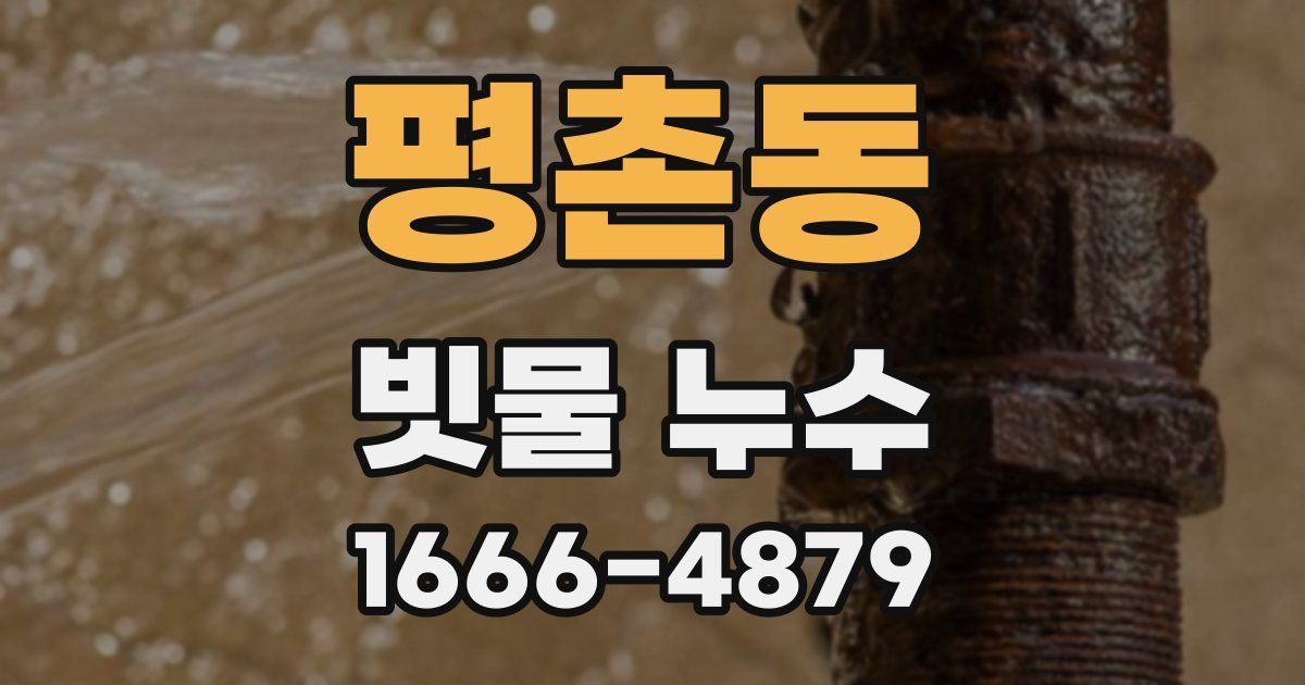 평촌동 빗물 누수