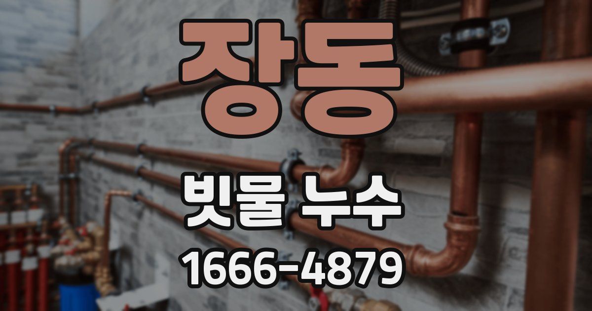 장동 빗물 누수