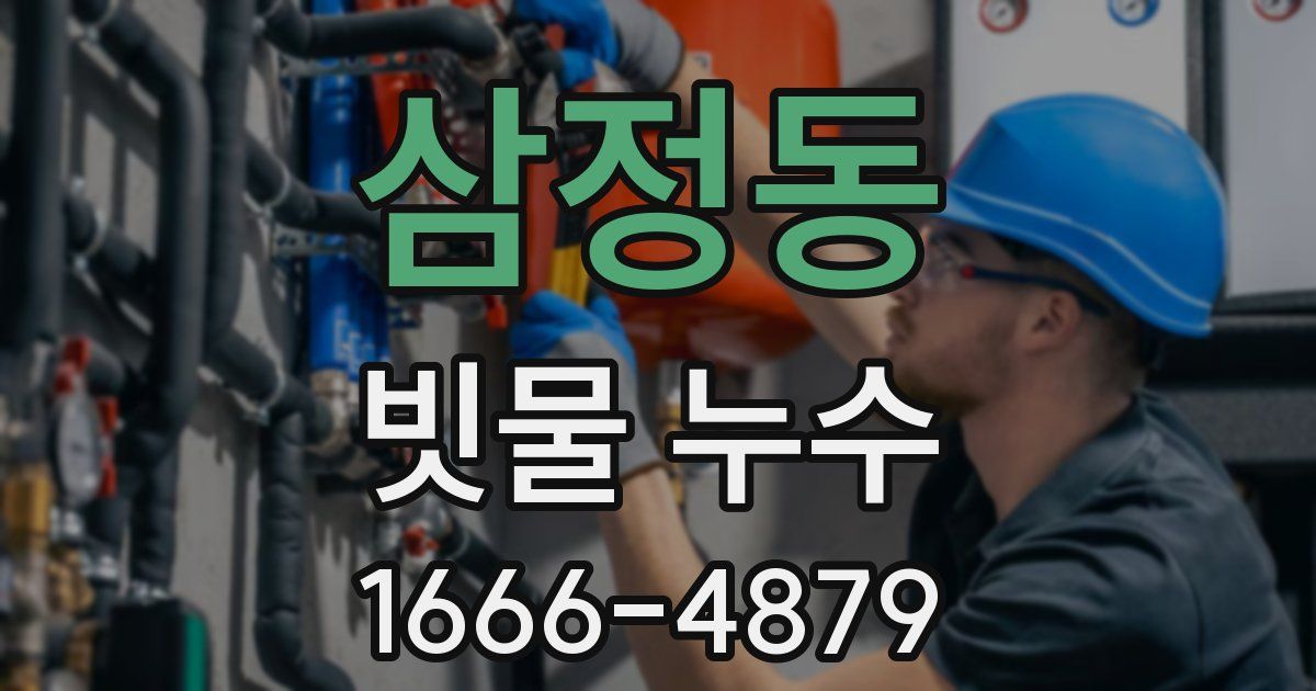 삼정동 빗물 누수