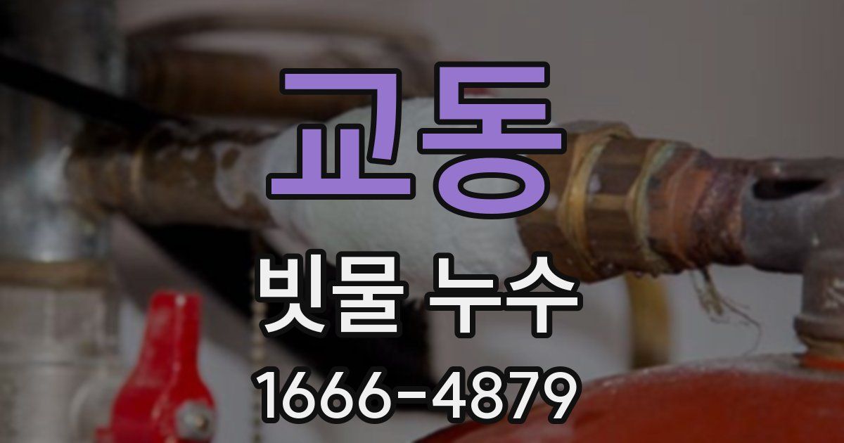 교동 빗물 누수