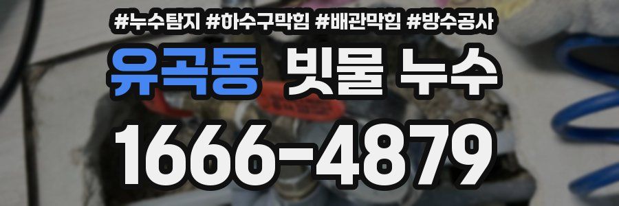 유곡동 빗물 누수