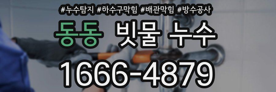 동동 빗물 누수