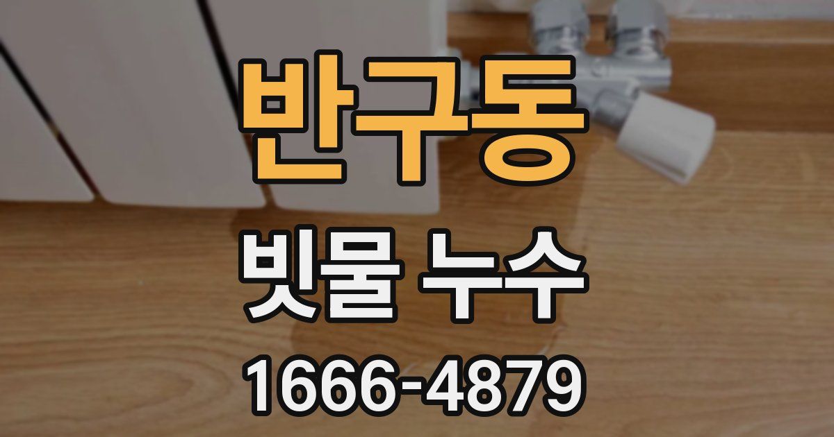 반구동 빗물 누수