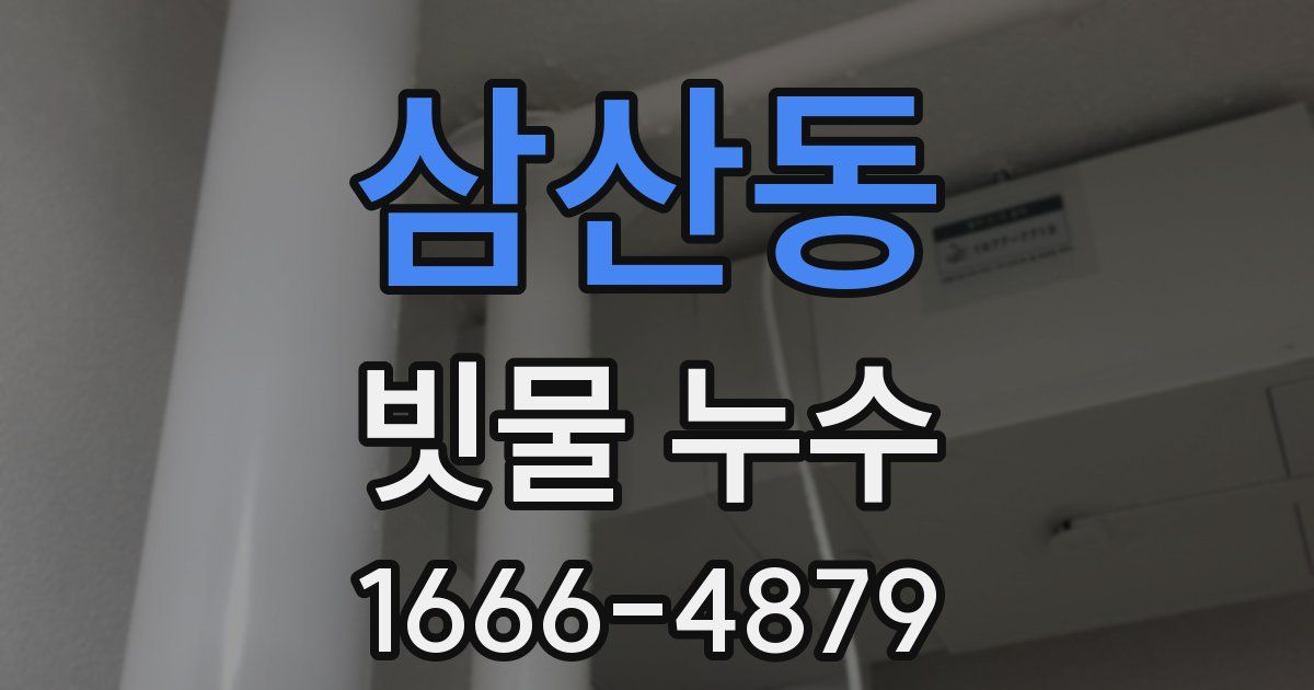삼산동 빗물 누수