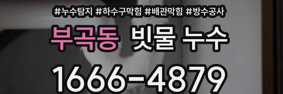 부곡동 빗물 누수