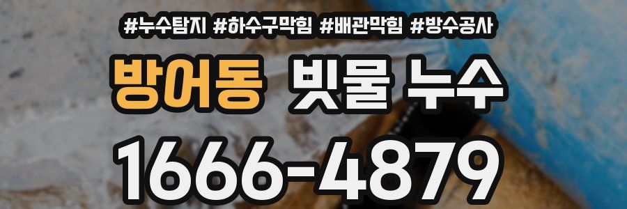 방어동 빗물 누수