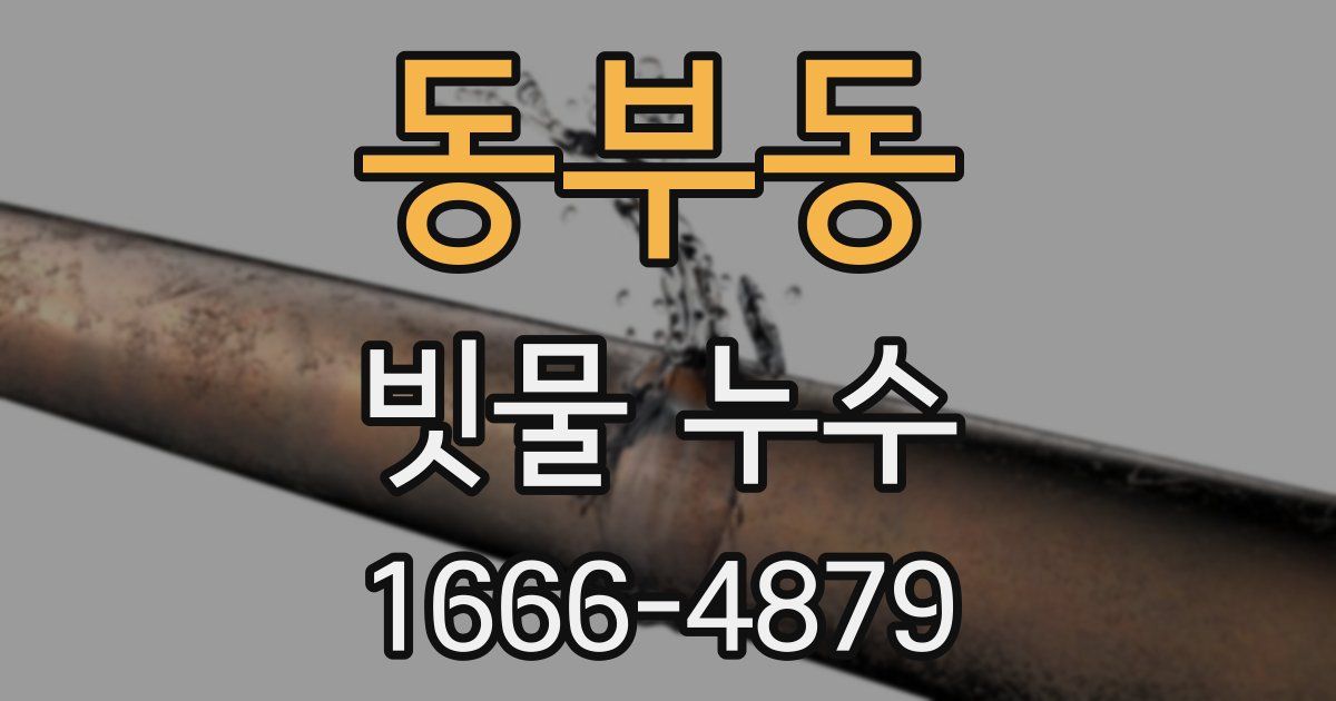 동부동 빗물 누수