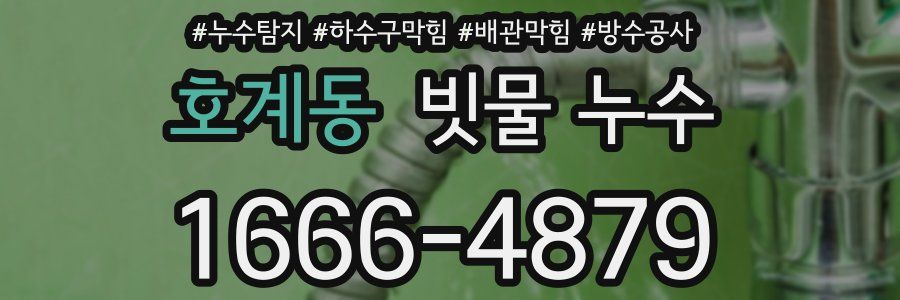 호계동 빗물 누수