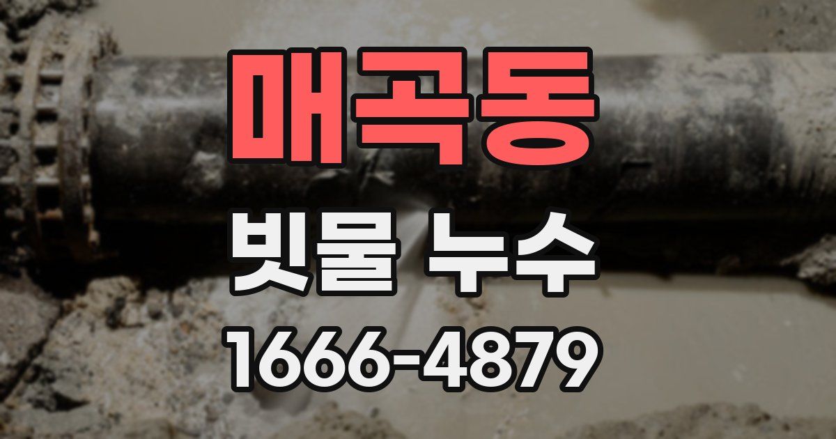 매곡동 빗물 누수