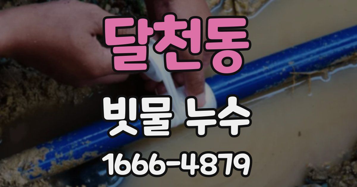 달천동 빗물 누수