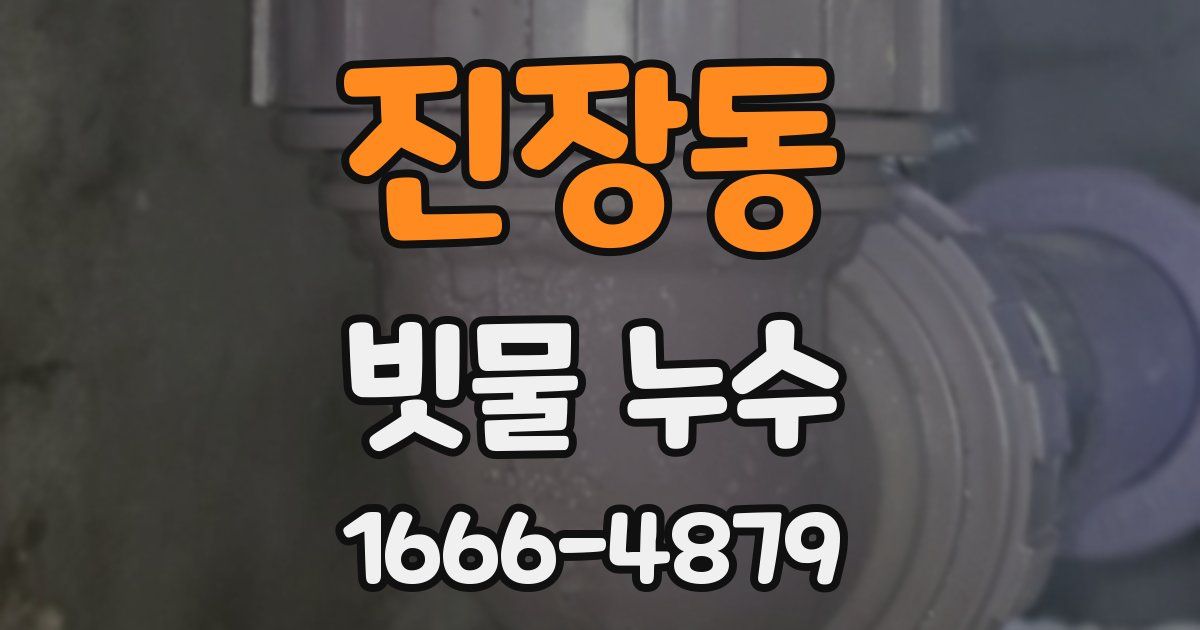진장동 빗물 누수