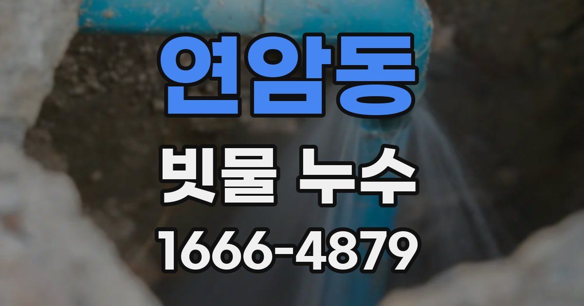 연암동 빗물 누수
