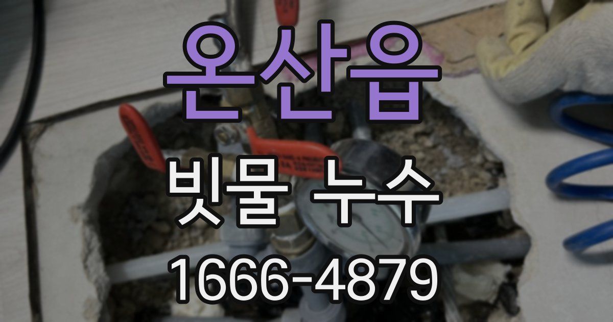온산읍 빗물 누수