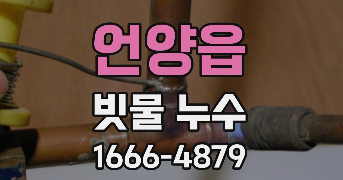 언양읍 빗물 누수