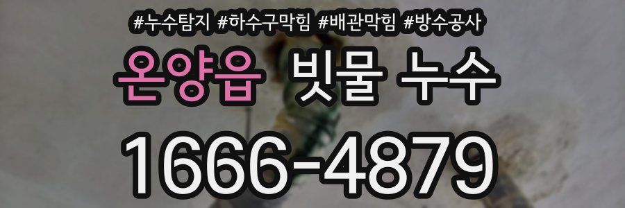 온양읍 빗물 누수