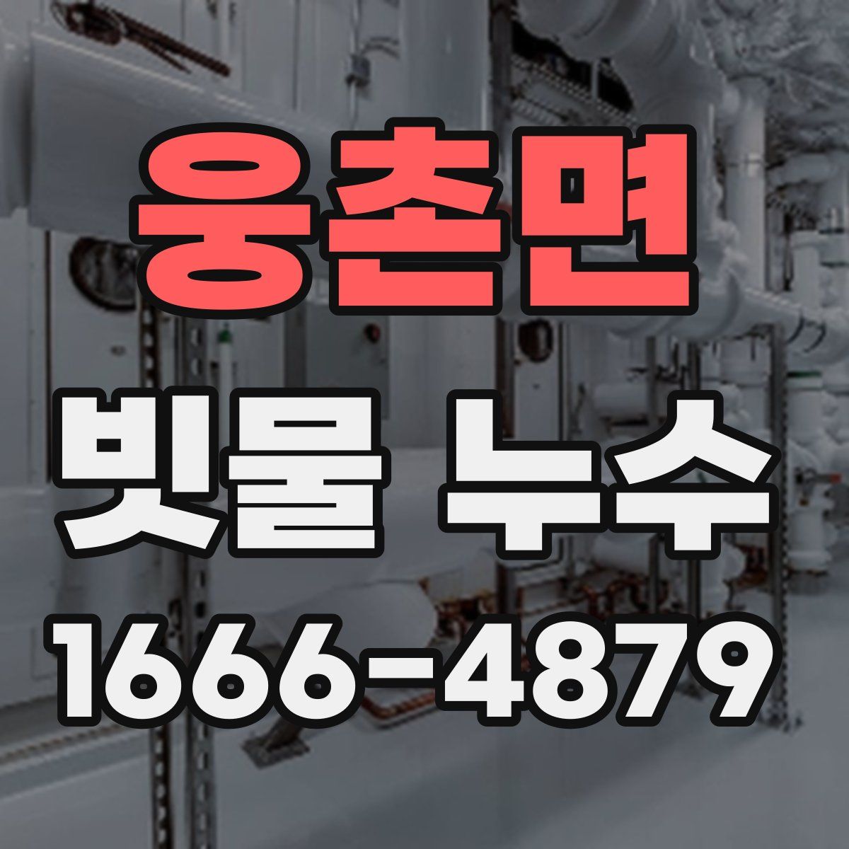 웅촌면 빗물 누수