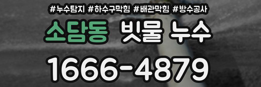 소담동 빗물 누수