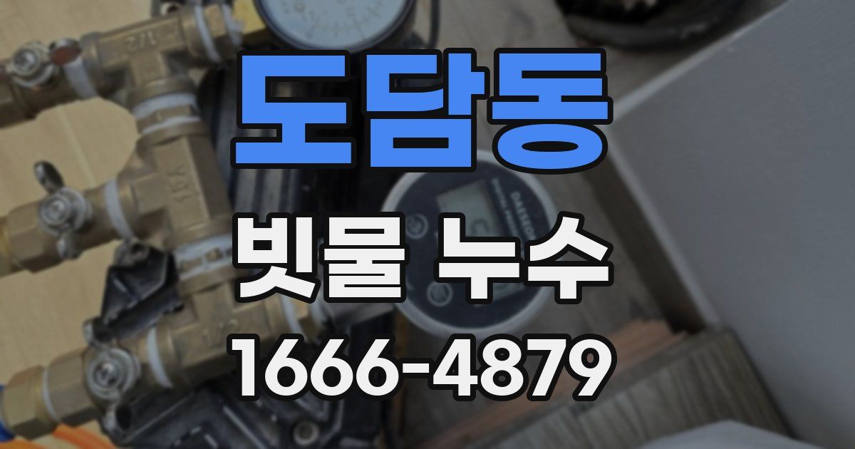 도담동 빗물 누수