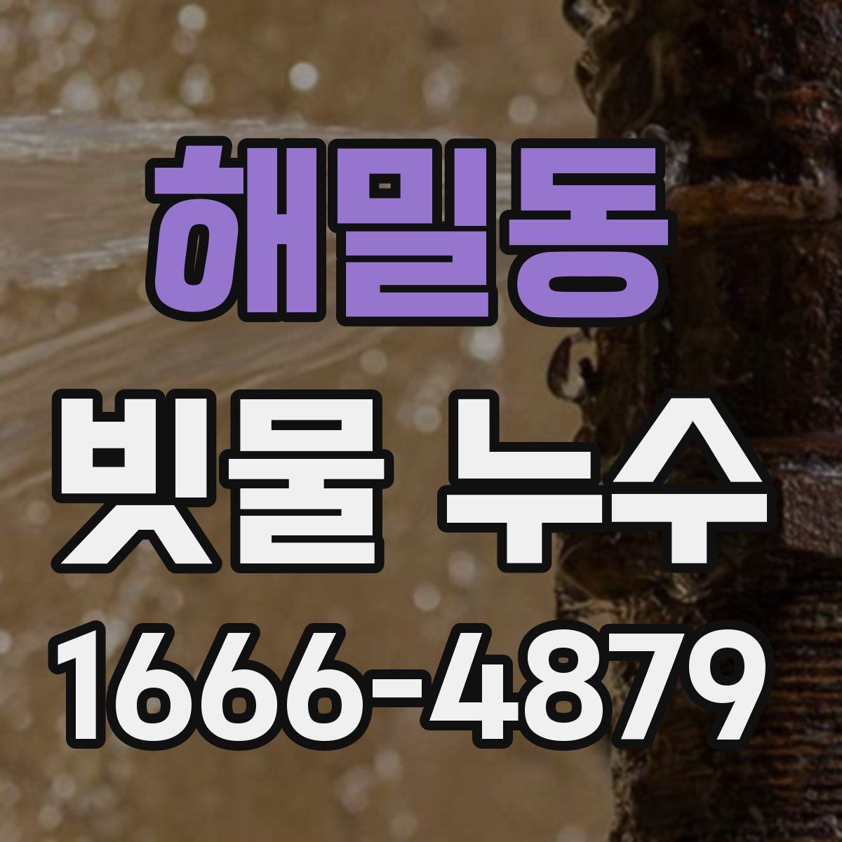 해밀동 빗물 누수