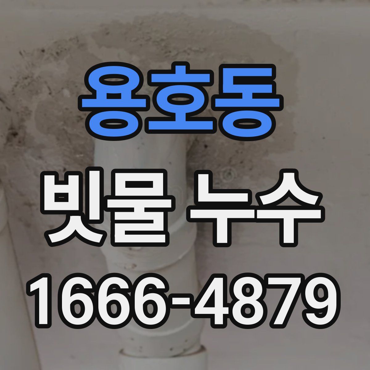 용호동 빗물 누수